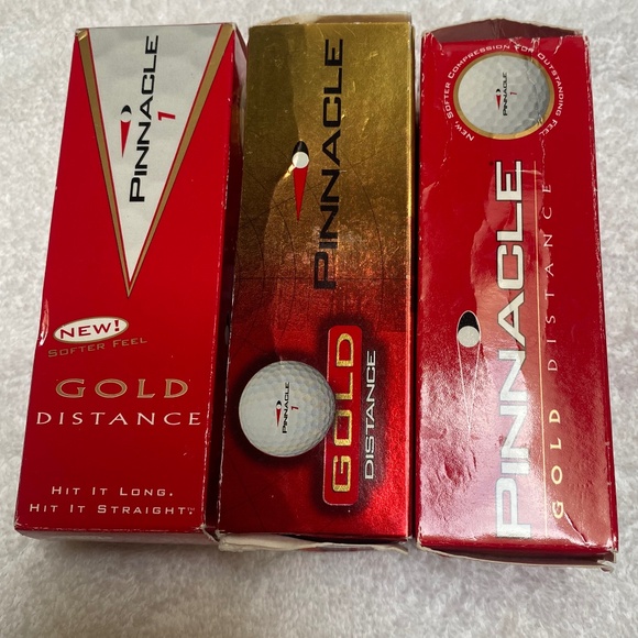 Pinnacle (9) Gold Distance Golf Balls. - Picture 3 of 3